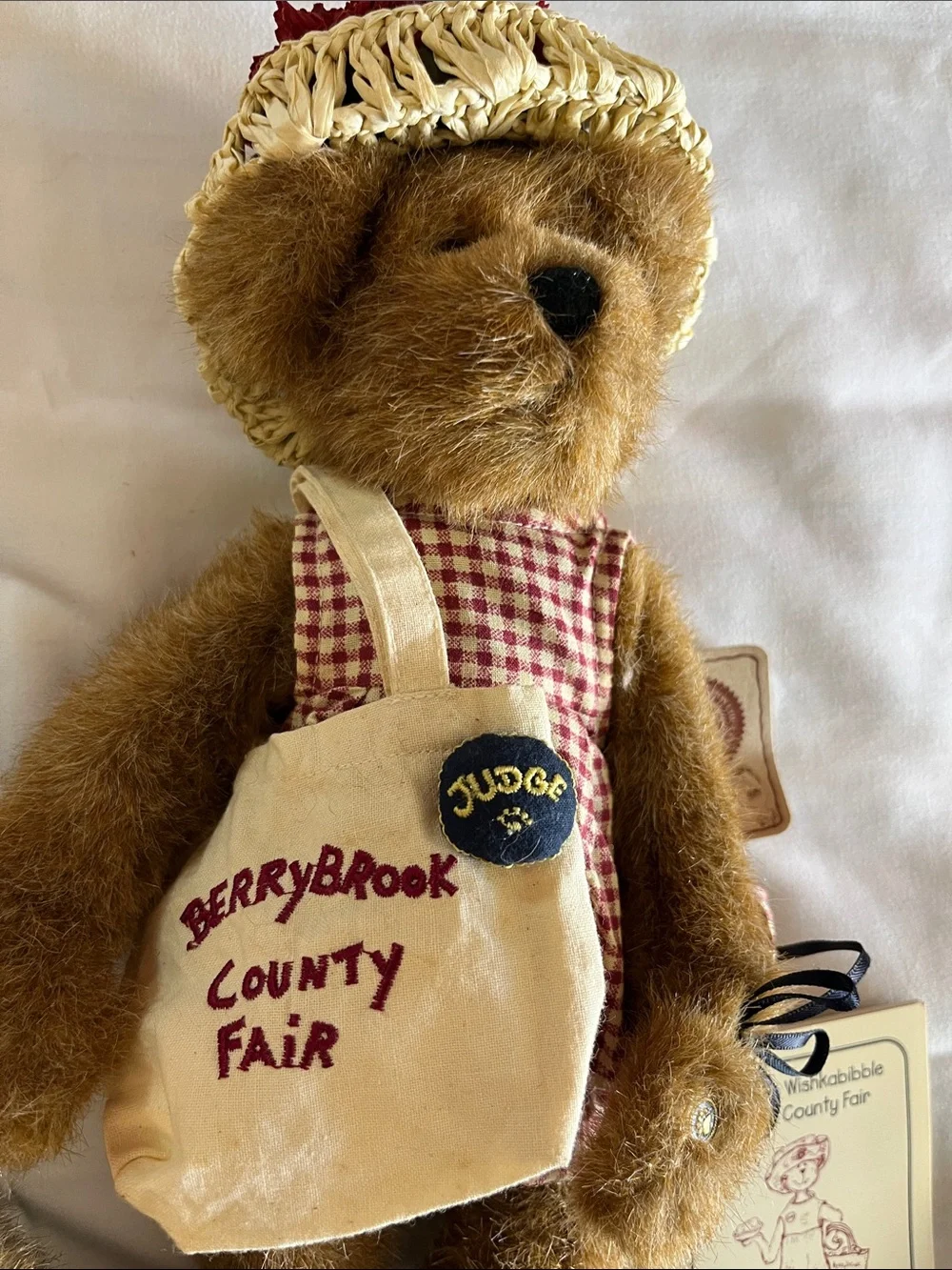 Boyd’s Bears Two Vintage Plush‎ Brown Teddy Bears Lizzie & Meridian Wishkabibble
